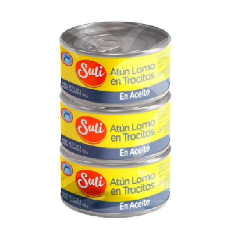 Atún Suli Trocitos En Aceite 3 Pack - 420 g